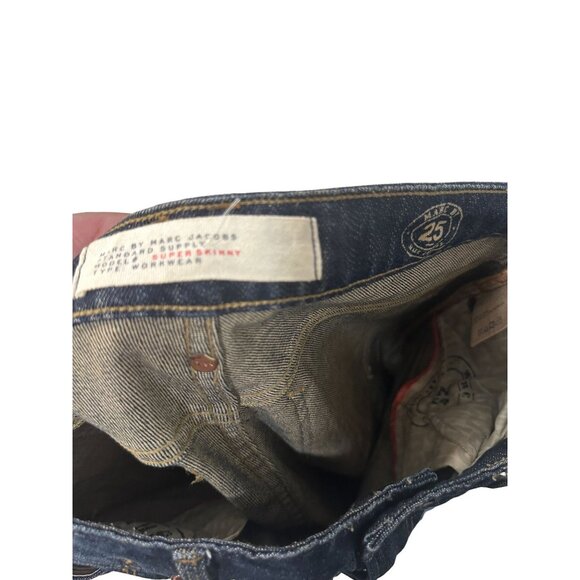 MARC BY MARC JACOBS Dark Wash Skinny Jeans Size 25 - Picture 7 of 7